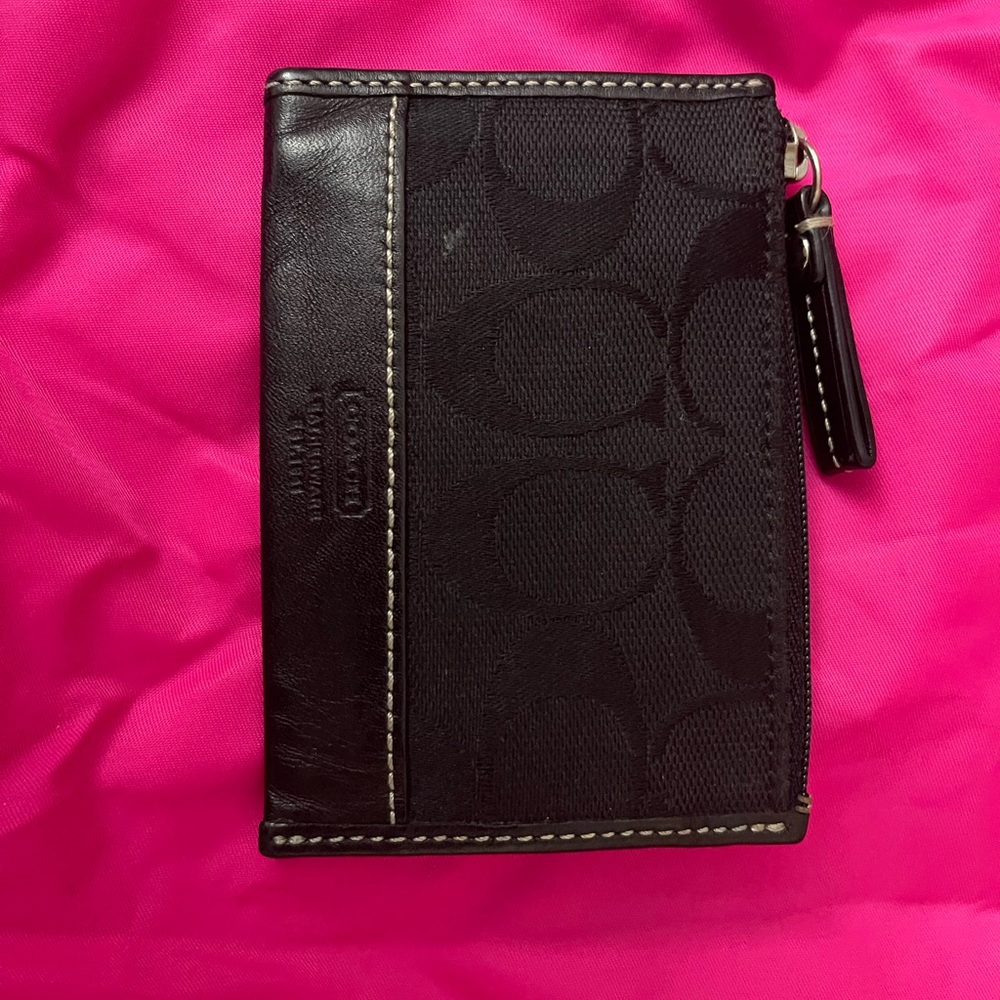 Coach black coin purse/ keychain - Picture 2 of 4